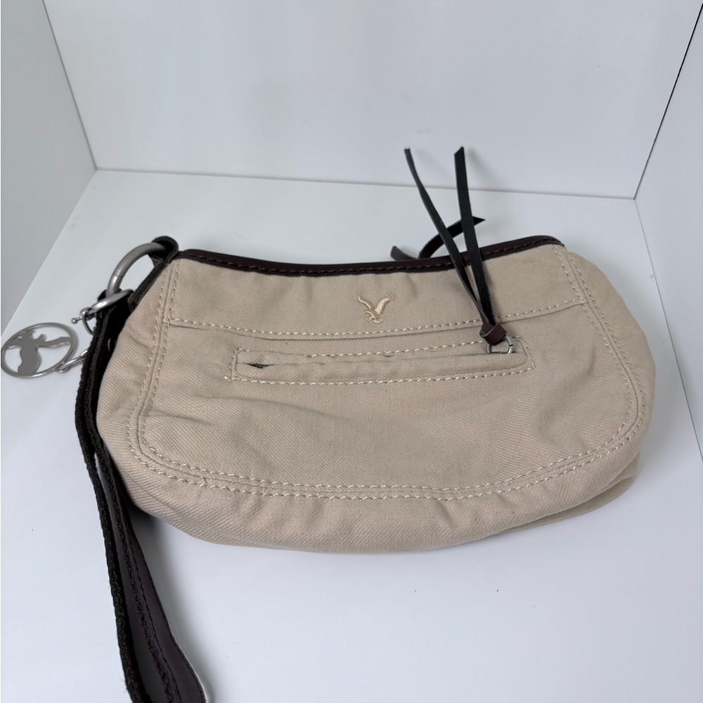 American Eagle Outfitters Tan and Brown Crossbody Bag